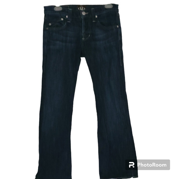 Women’s Jeans Size 29 Rock & Republic Embroidery on Pockets Button Front Retro - Picture 1 of 11
